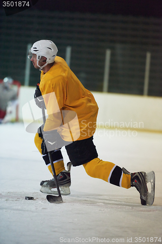 Image of ice hockey player in action