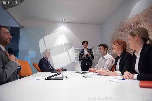 Image of business people group on meeting