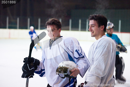 Image of ice hockey sport players