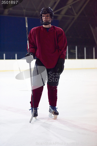 Image of ice hockey player portrait