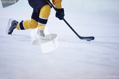 Image of ice hockey player in action