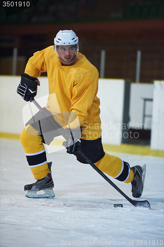 Image of ice hockey player in action