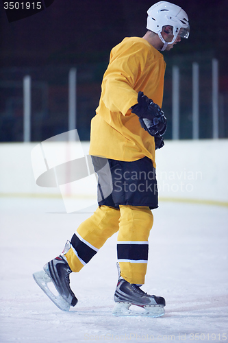 Image of ice hockey player in action