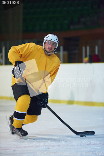Image of ice hockey player in action