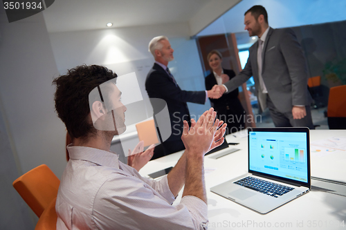 Image of business people group on meeting