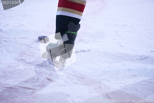 Image of ice hockey player in action