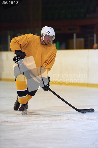 Image of ice hockey player in action