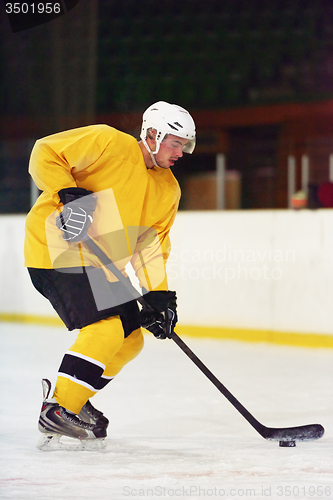 Image of ice hockey player in action
