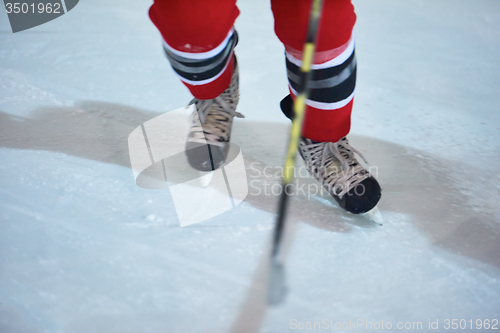 Image of ice hockey player in action