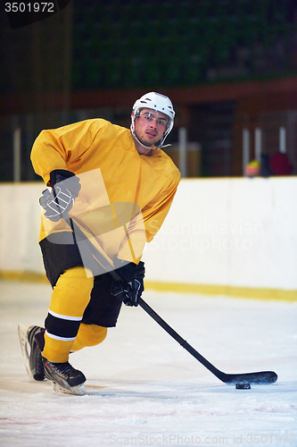 Image of ice hockey player in action