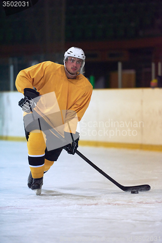 Image of ice hockey player in action