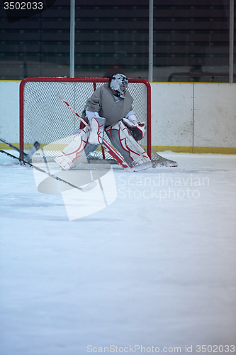 Image of ice hockey player in action