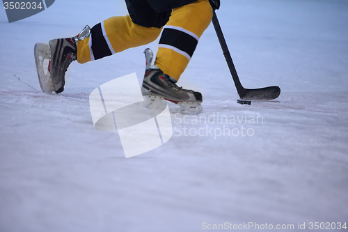 Image of ice hockey player in action
