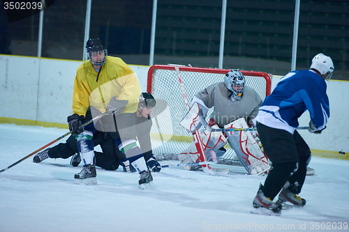 Image of ice hockey goalkeeper