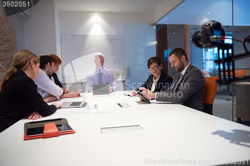 Image of business people group on meeting