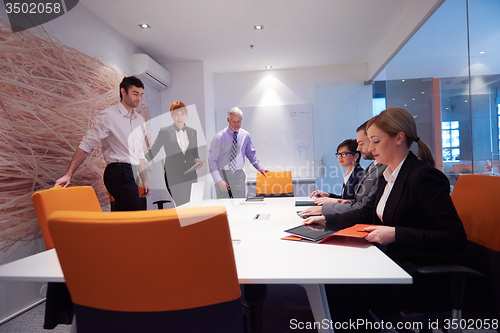 Image of business people group on meeting
