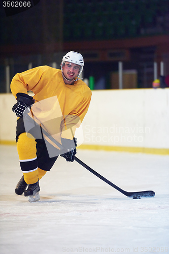 Image of ice hockey player in action