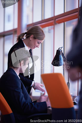 Image of business people group on meeting
