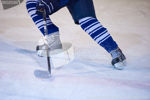 Image of ice hockey player in action