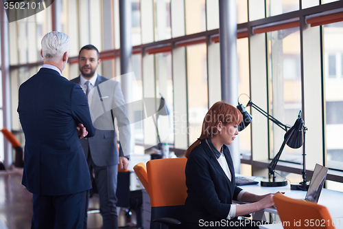Image of business people group on meeting