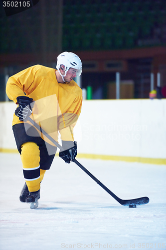 Image of ice hockey player in action