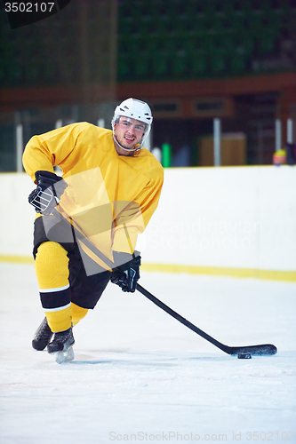 Image of ice hockey player in action