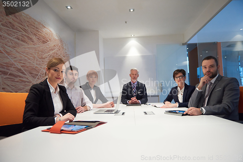 Image of business people group on meeting