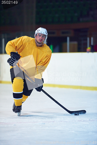 Image of ice hockey player in action