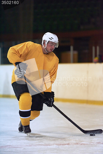 Image of ice hockey player in action