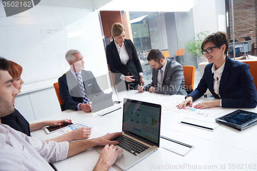 Image of business people group on meeting