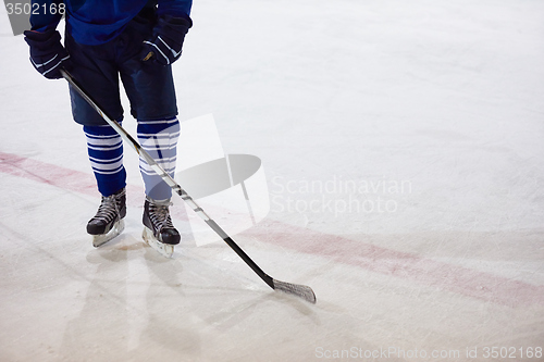 Image of ice hockey player portrait