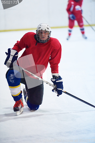 Image of ice hockey player in action