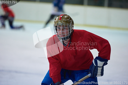 Image of ice hockey player in action