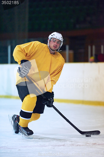 Image of ice hockey player in action