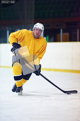 Image of ice hockey player in action