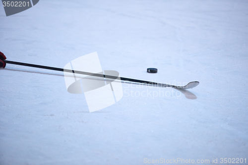 Image of ice hockey player portrait