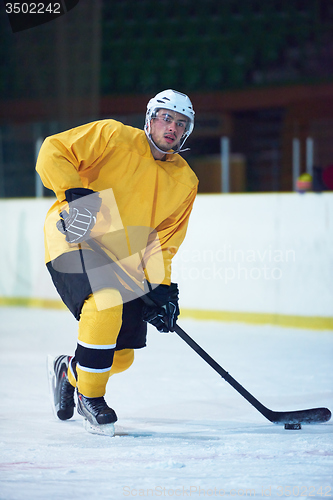 Image of ice hockey player in action