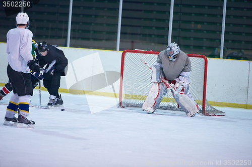 Image of ice hockey goalkeeper