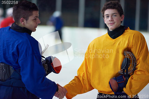 Image of ice hockey sport players