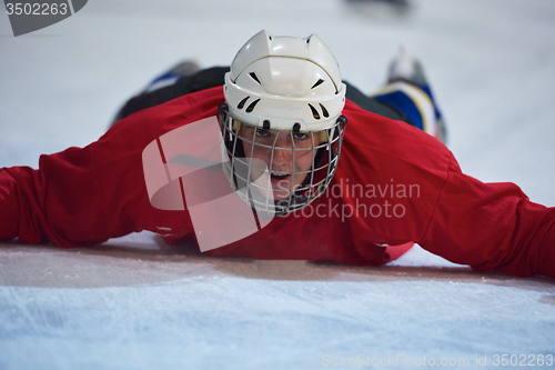 Image of ice hockey player in action