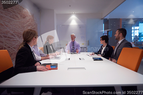Image of business people group on meeting