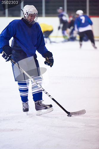 Image of ice hockey player in action