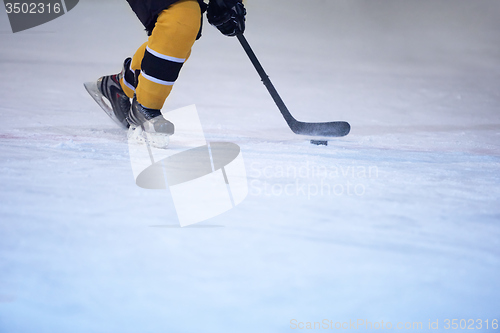 Image of ice hockey player in action