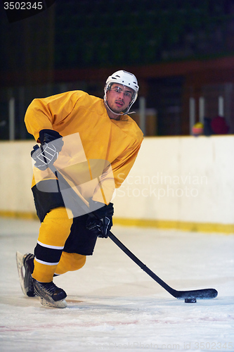 Image of ice hockey player in action