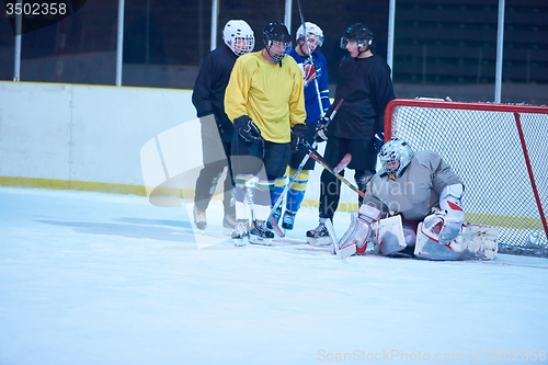 Image of ice hockey goalkeeper