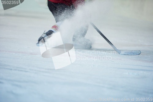 Image of ice hockey player in action