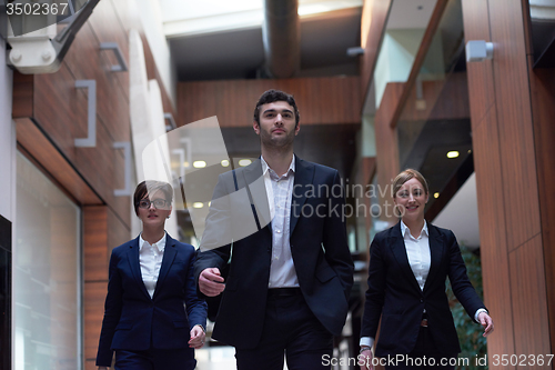 Image of business people team walking