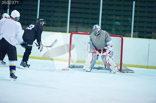 Image of ice hockey goalkeeper