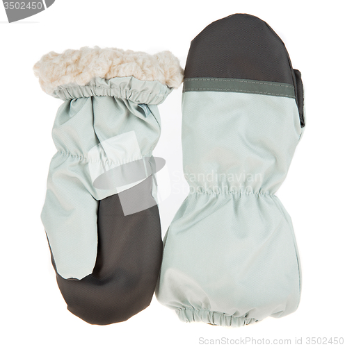 Image of Children\'s autumn-winter mittens