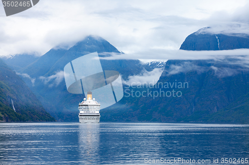 Image of Cruise Liners On Hardanger fjorden